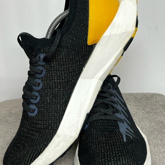 Allbirds Tree Flyer Silver Fern Shoes Mens Size 12 Black Yellow Blizzard - Picture 3 of 9